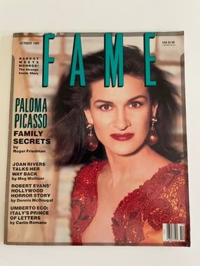 Fame Magazine with Paloma Picasso